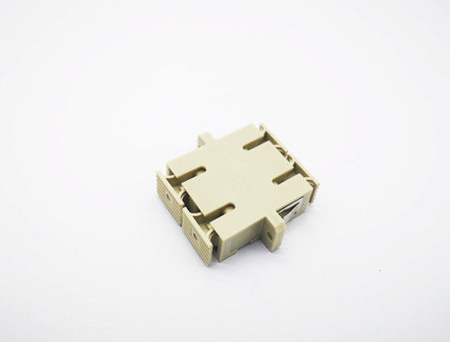 Buy OM2 DX SC Fiber Optic Adapter / Coupler Grey With Dust Cap For Date Center online manufacture