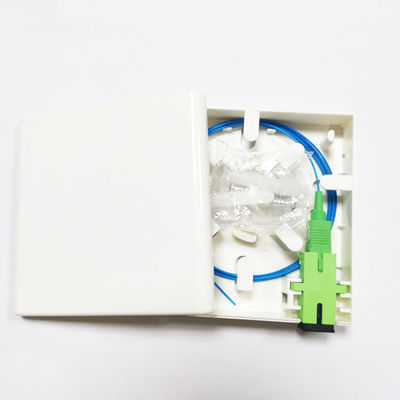 Buy 1 Port FTTH Fiber Optic Termination Box SC APC Socket Panel With Pigtail 1.5m online manufacture
