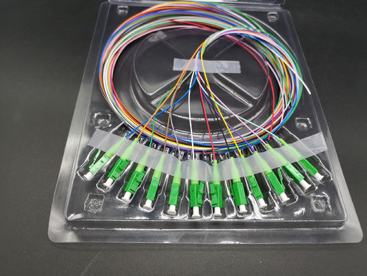 LC APC Connector Fiber Optic Cable 12 Colors Pigtails SM G657A1 LSZH Blister Box