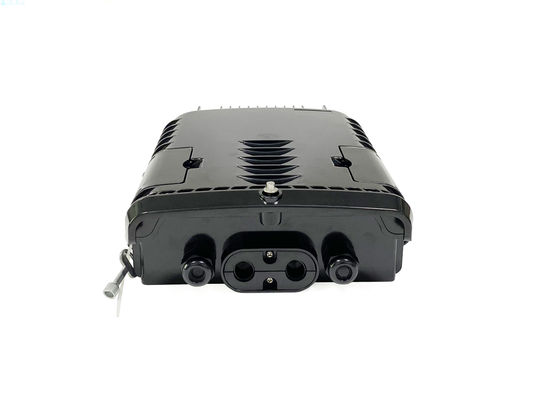 Buy FTTH 16 Ports Flat Drop Cable Optical Fiber Splitter Distribution Box Pole Mount ABS NAP online manufacture