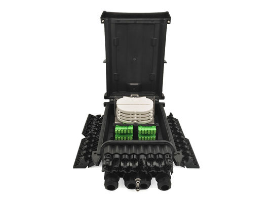 Buy IP68 Outdoor Pole Mount Fiber Optical Distribution Box 16ports for Drop Cable Enclosure online manufacture