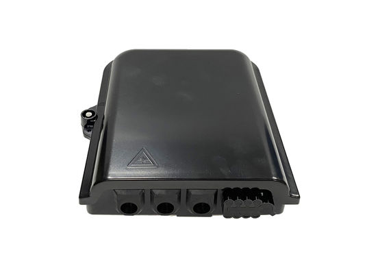 Buy YINGDA 8Ports Fiber Optic Splitter Box for FTTH Drop Cable Distribution Black 8 Cores SC Allen Screw UL94 V0 online manufacture