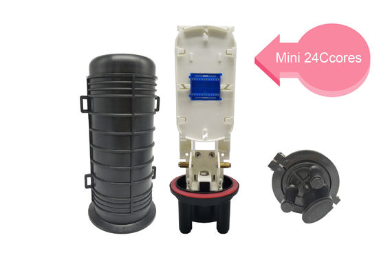 Buy 12 Cores FTTH Fiber Optic Splice Closure Dome SC Adapter PP Pole Mount Enclosure online manufacture