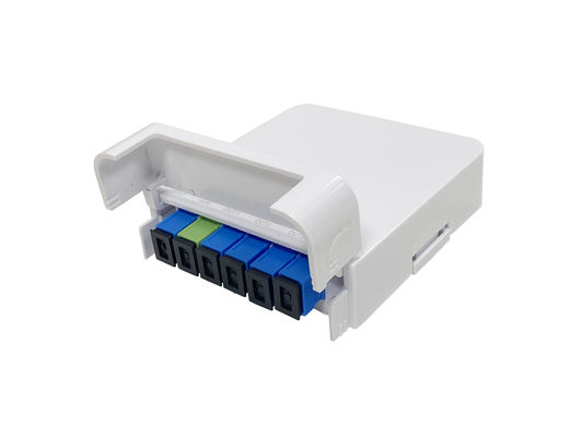 Buy ISO Fiber Optic Termination Box Splitter Module Cassette Box 1*5 Mini PLC Splitter Box online manufacture