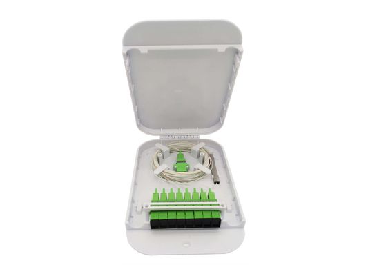 Buy FTTH Indoor Optic Terminal Box 8 Ports Cassette Module 1*8 Mini PLC Splitter Box online manufacture