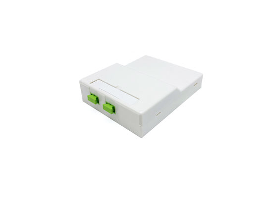 2 SC Single/Multimode Fiber Optic Termination Box For FTTH Indoor Network