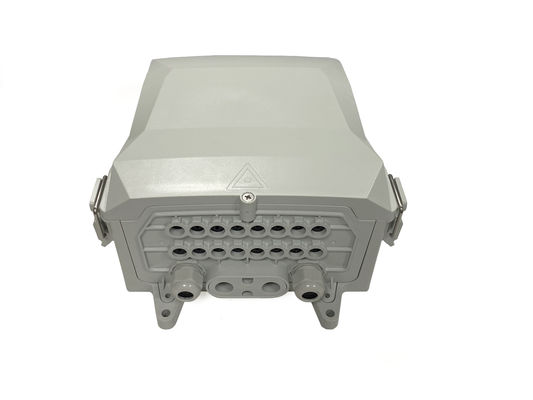 Buy YINGDA IP65 Grey / White Fiber Splitter Distribution Box 8 - 24 Ports Fiber Splitter Box online manufacture