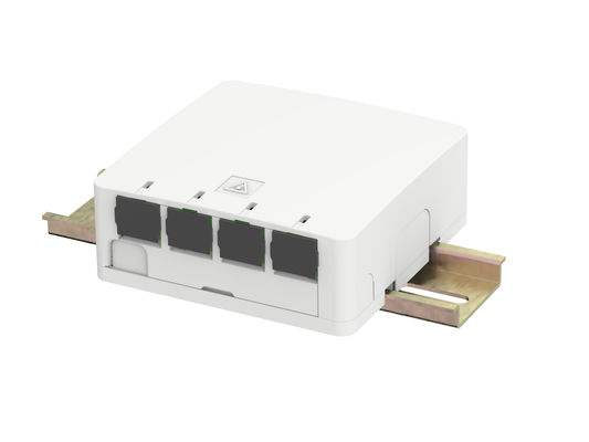 Buy 4port Small Indoor Fiber Termination Box For 35mm DIN Rack Mounted online manufacture