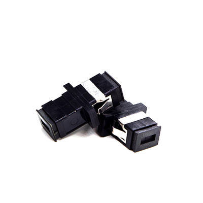 Buy SC Simplex Fiber Optic Adapter With Flange Single Mode  Plastic Optical Coupler online manufacture