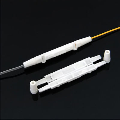 Buy 1 Port Mini FTTH Drop Cable Splice Protection Box White Round Open Type PP online manufacture