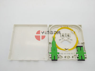 Buy  2 Port Fiber Optic Termination Box With SC/APC Pigtails & Adapters Anti Fire Anti-UV online manufacture