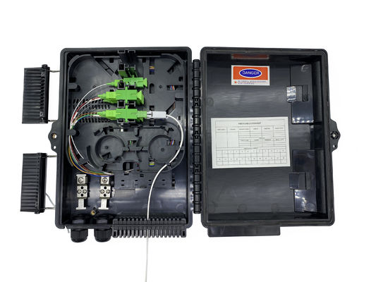 Buy FTTH Pole Mounted Outdoor IP65 Fiber Optic Splitter Distribution Box Flat Drop Ports online manufacture