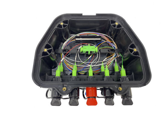Buy Pole Mount Air Unbalanced NAP 8 out SC/APC CTO 1X8 1X2 Splitter Fiber Optic Box Mini SC online manufacture