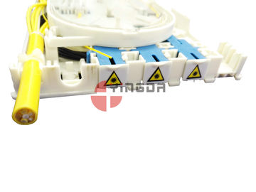 4 Port Fiber Optic Termination Box OTB FTB104E Plastic White for FTTH Drop Cable 2*3MM