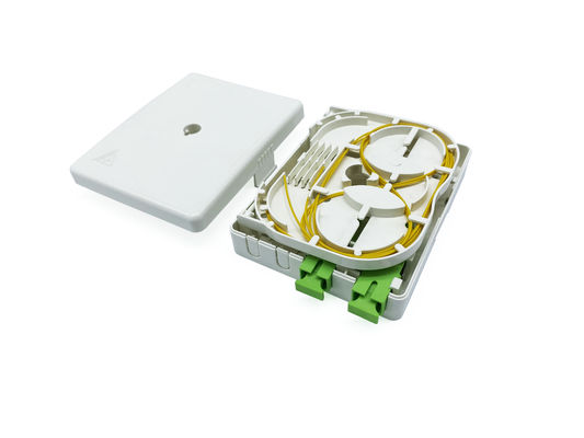 Buy SC LC Fiber Optic Wall Outlet For Indoor White ABS Material online manufacture