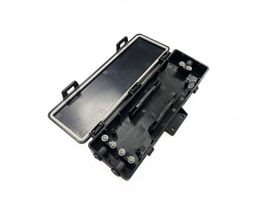 Buy YINGDA 1In 2 Out  2Cores Fiber Optic Protection Box Black ABS Material For Mechanical Splicer online manufacture