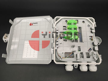 Buy 12 Cores Fiber Optic Splitter Box With SC/APC Adapters , Plastic Access Termination Box online manufacture