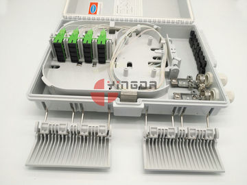 Buy 1X8 SC APC PLC Splitter FTTH Drop Cable Fiber Optic Termination Panel Plastic White 2In 16Out online manufacture