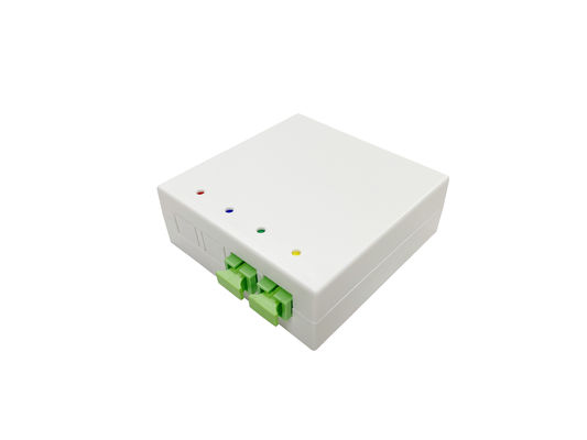 Buy 4 Ports Indoor Fiber Optic Outlet Box FRB-4C For DIN 35mm Rack Mounted OTB White online manufacture