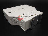 DIN Plastic Fiber Optic Terminal Box 12 Ports SC/APC Adapters and Pigtails