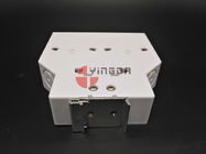 White Indoor Fiber Optic DIN Terminal Box , Plastic Termination Box 12 Cores