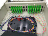 Wall Mounted 24 Cores Optical Distribution Box Completed SC Couplers Pigtails Cold Rolled Steel