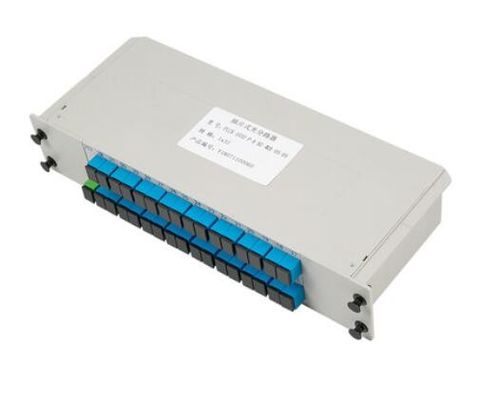 Buy Uniform Power Splitting 1:32 Fiber Optic PLC Splitter horizontal for Network Cabinets online manufacture