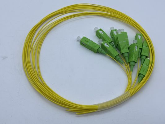 Buy High Effective SC APC Fiber Optic Pigtail 0.9mm For Patch Panel Network online manufacture