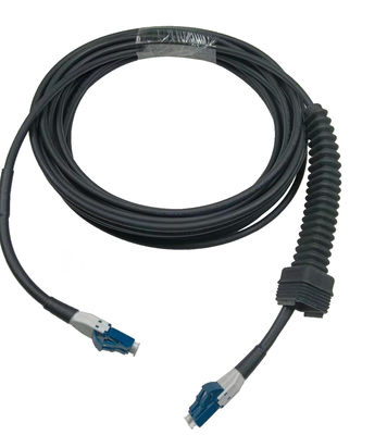 Buy NSN Boot Duplex LC Patch Cord Black for Outdoor Cable Solution online manufacture