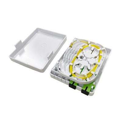 Buy FTTH PON Plastic Optical Rosette Caja Terminal 2SC Port Fiber Optic Termination Box for Wall Mount Installation online manufacture