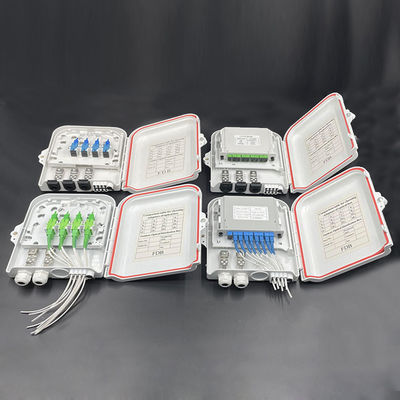 Buy Rotating Tray Design FDB0208C Fiber Optic Termination Box with 8 SC Adapters and Anti-UV and Rainproof Features online manufacture