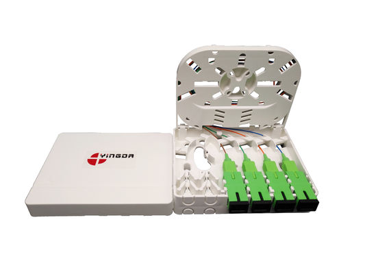 Buy Fiber Optic Termination Box 4Cores With Large Space For Fiber Fusion Storage With DIN Rail PTO online manufacture
