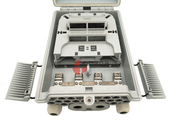 Buy 1/8 Fiber Optic PLC Splitter Cassette Outdoor IP65 Pole Mount For FTTH GPON online manufacture