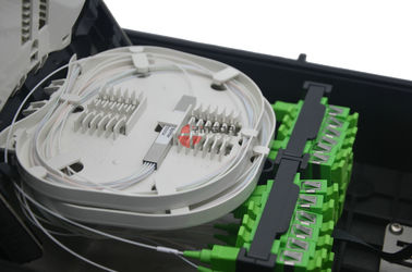 Buy GPON FDB Inline 96 Cores PP Black 24 Ports SC Optical Fiber Splitter Access Terminal Closure online manufacture
