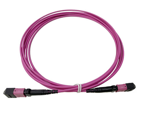 Buy 12cores OM4 Fiber Optic MTP MPO Cable Patch Cord for Optimal Network Performance Data Center online manufacture