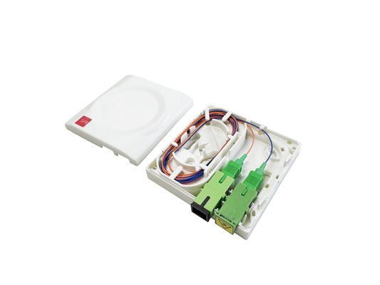 Buy Fiber Optic Termination Box 2Cores ABS Compact Size For Easy Installation Optic Wall Outlet online manufacture