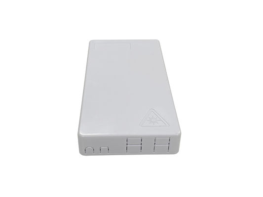 Buy FTTH Fiber Optic Termination Box ABS White 4fibers For Flat Drop Cable Indoor online manufacture