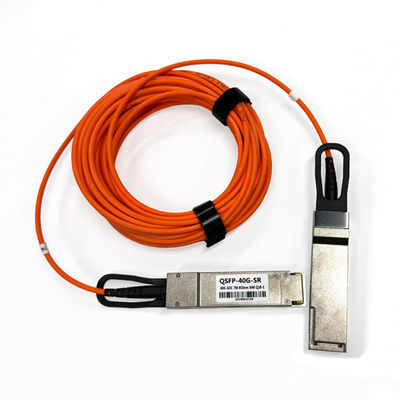 Buy 40Gbps QSFP+ AOC Active Optical Cable Multimode OM2 1m 3m 5m 7m SFP Cable For Short Distance online manufacture