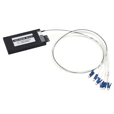 Buy 100GHz 1×5 DWDM Mux/Demux AWG 40 Channel C-Band with LC/UPC Single Fiber Plastic ABS Box Module online manufacture
