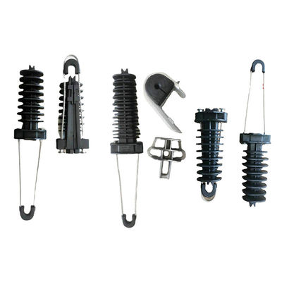 Buy FTTH Optical Fiber Suspension Dead End Cable Anchor Clamp For ADSS Cable 8-12mm online manufacture