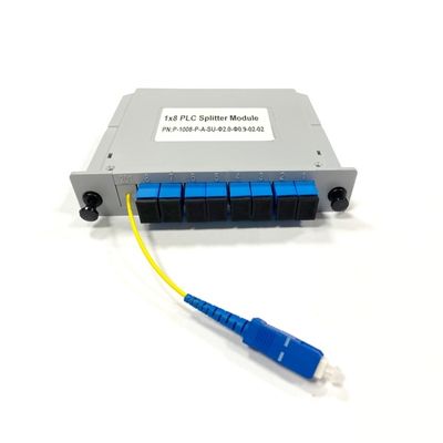 Buy 1x8 Fiber Optic Splitter Module Ideal for Passive Optical Networks and Signal Distribution in Telecommunication Systems online manufacture