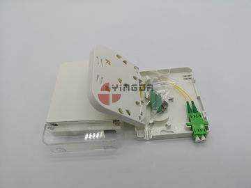 LC Fiber Optic Junction Box CPE Dustproof Face Plate Wall Outlet IP54 ABS PC