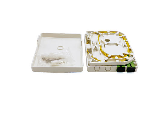 Buy 2 Core SC Fibra Optica Rosette For Fiber to the Home Indoor Wall Mounted With Cassette online manufacture