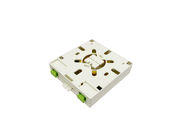 2 Port FTTH Indoor Fiber Optic Termination Box Unibody Wall Outlet 86*86*23mm