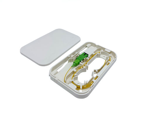 Buy Plastic 1 Core SC/APC Fiber Optic Wall Mount Outlet Socket Panel Termination Box Rossette NAP online manufacture