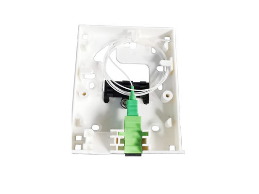 Indoor Plastic Wall Outlet 2.0mm Fiber Optic Termination Box