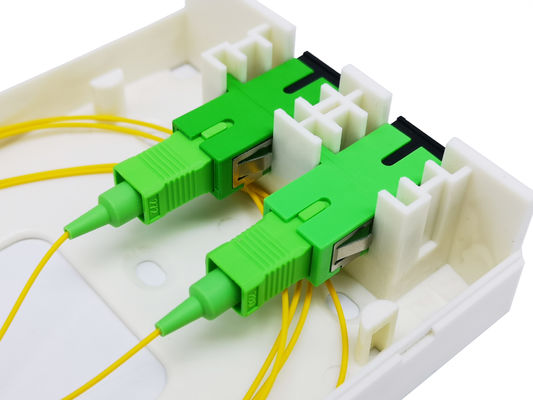 Indoor Plastic Wall Outlet 2.0mm Fiber Optic Termination Box