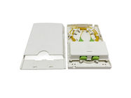 Fiber Terminal Access Box For FTTH Wall Outlet , Wall Mount 2 Port SC Adapters Flame Retardant
