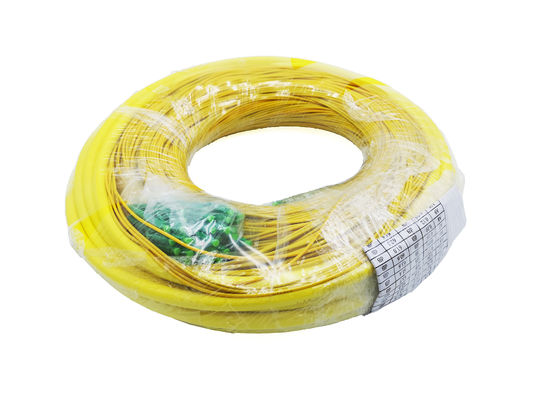 48 Cores GJFJV Fiber Optic Pre-Terminated Assembly 2.0mm Bundle Patch Cord LC APC LSZH Corning Yellow