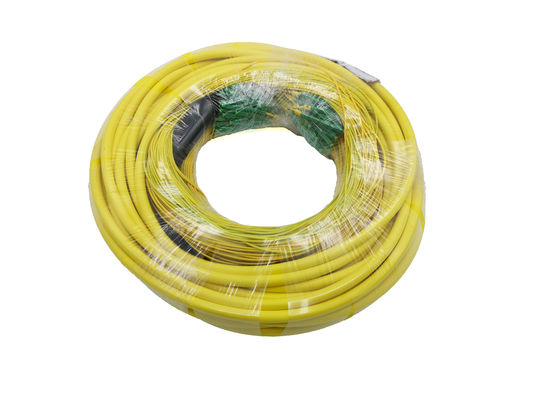 48 Cores GJFJV Fiber Optic Pre-Terminated Assembly 2.0mm Bundle Patch Cord LC APC LSZH Corning Yellow